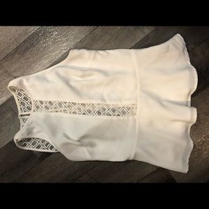 Ivory peplum top
